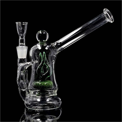 EHLE.® x Black Leaf Unique Bubbler Recycler Bong