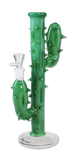 Black Leaf Cactus Bong - Green - Puff Puff Palace