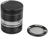 Kannastör Black & Clear-Mid 4-part Grinder - Puff Puff Palace