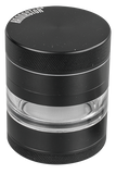 Kannastör Black & Clear-Mid 4-part Grinder - Puff Puff Palace