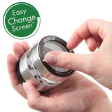 Kannastör Black & Clear-Mid 4-part Grinder - Puff Puff Palace