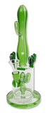 Black Leaf ''Arizona'' Glass Cactus Bong Green