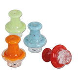 Black Leaf ''Spinner'' Glass Carb Cap - Blue