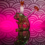 Black Leaf ''Frog King'' Small Glass Bong