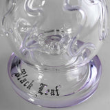Black Leaf ''Octavius'' Glass Percolator Purple Bong