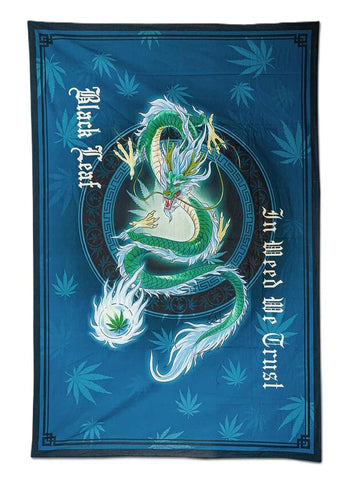 Black Leaf ''QingLong'' 420 Style Tapestry