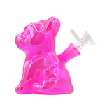 Black Sheep ''Frenchie'' Dog Glass Mini Bong - Pink