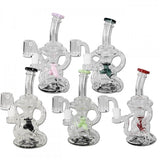 Blaze Dab Rig Recycler Bong Pink