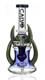 Calvo ''Black Horn'' Recycler Bong Blue/Black