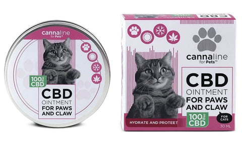 Cannaline Pets CBD Ointment for Paws and Claws for Cats