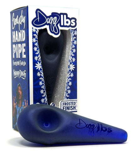 Dogg Lbs ''Frosted Tear'' Glass Spoon Pipe Blue