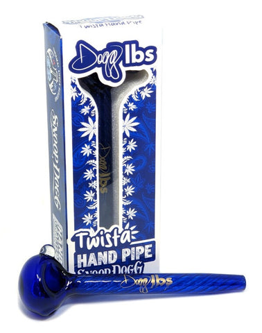 Dogg Lbs ''Twista'' Glass Spoon Pipe Blue