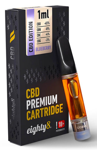 Eighty8 CBD Oil Cartridge 45% - Blueberry Kush