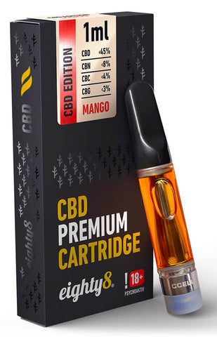 Eighty8 CBD Oil Cartridge 45% - Mango Kush