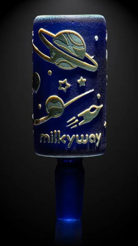 Milkyway ''Space Extraction'' XL Glass Bong Bowl (14mm) - Blue