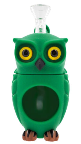 Urban Crew ''Green Owl'' Silicone Pipe