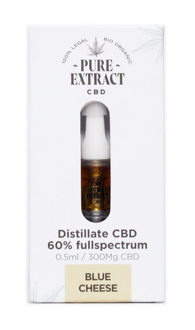 Pure Extract Pre-Filled 510 CBD Oil Cartridge - Blue Cheese
