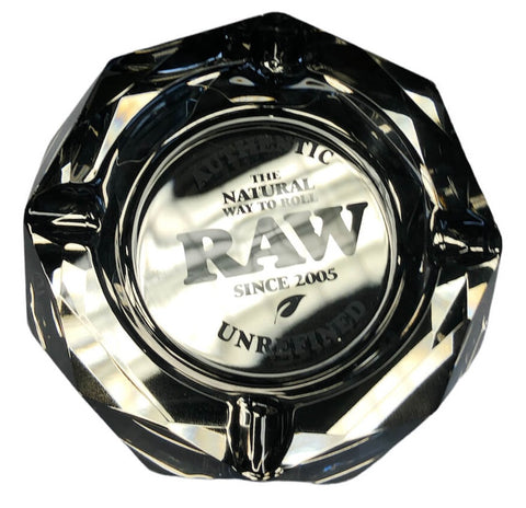 RAW ''The Dark Side'' Thick Glass Ashtray GIftbox