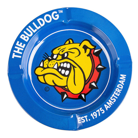 The Bulldog Blue Metal Ashtray